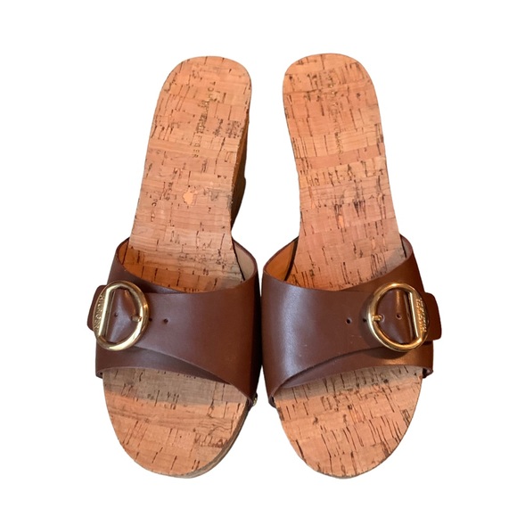 Tommy Hilfiger - Cork Wedge Sandals Size 7.5 - Picture 3 of 10